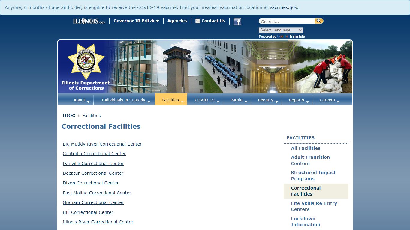 Correctional Facilities - Facilities - Illinois